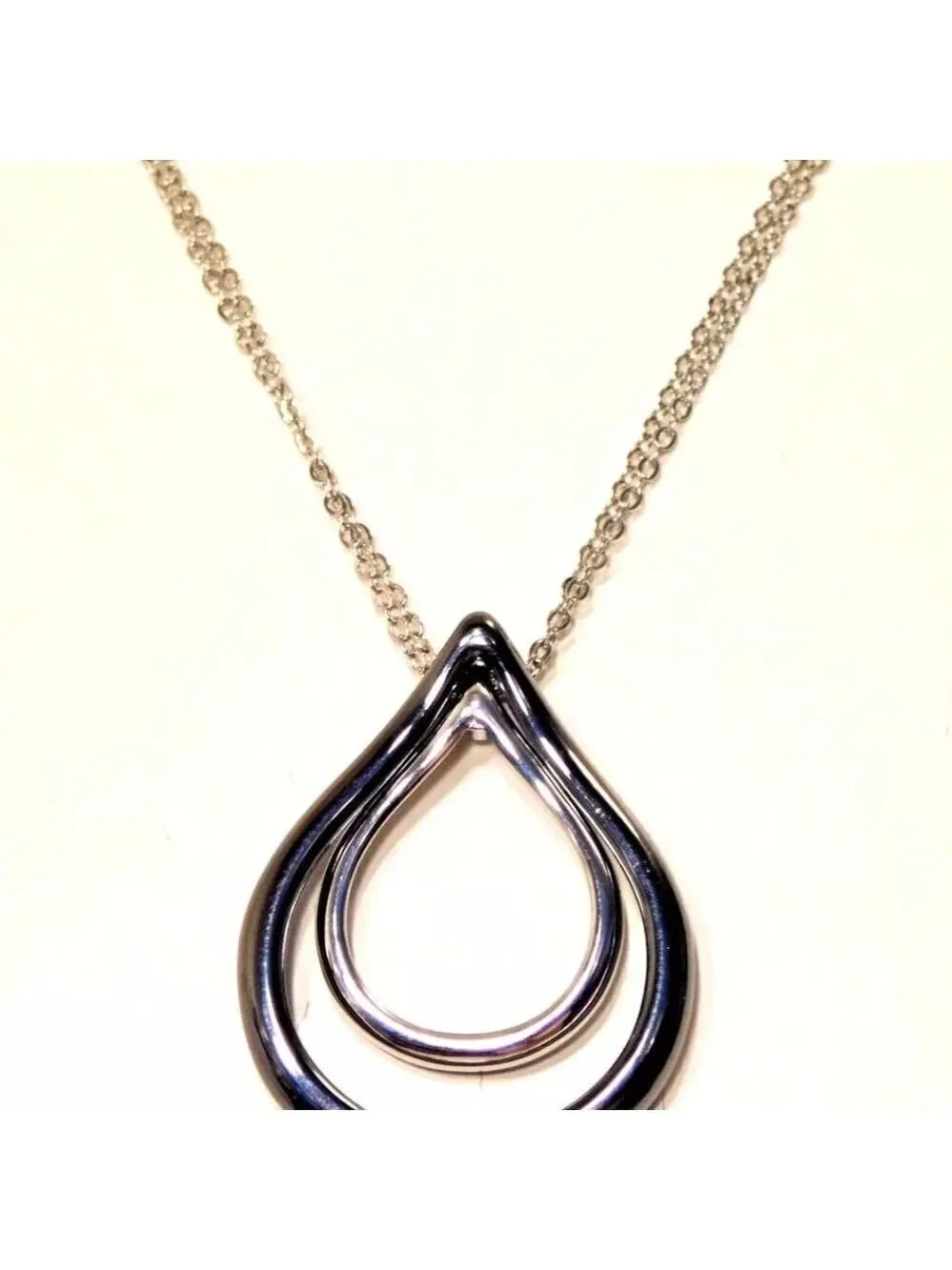 Lia Sophia Double Dip Pendant Necklace, 18-21